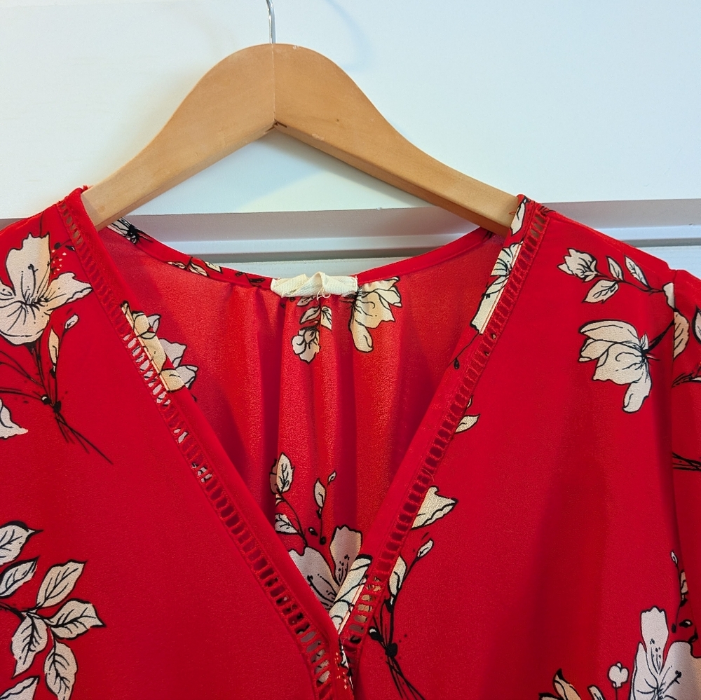 Sienna Sky Floral Wrap Dress - Picture 6 of 10